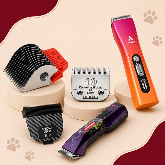 Mājdzīvnieku matu cērpjamās mašīnītes un asmeņi