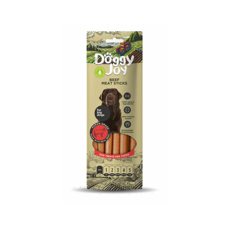Doggy Joy Beef Meat Sticks for Big Dogs, 45 g