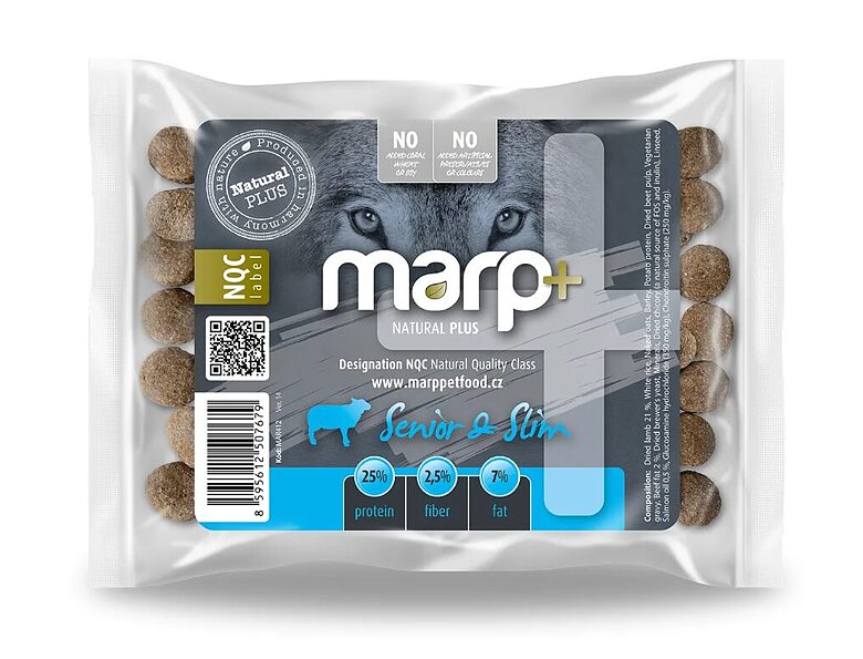 Marp Natural Plus - Senior and Slim - pilnvērtīga barība pieaugušajiem suņiem un senioriem, 70 g