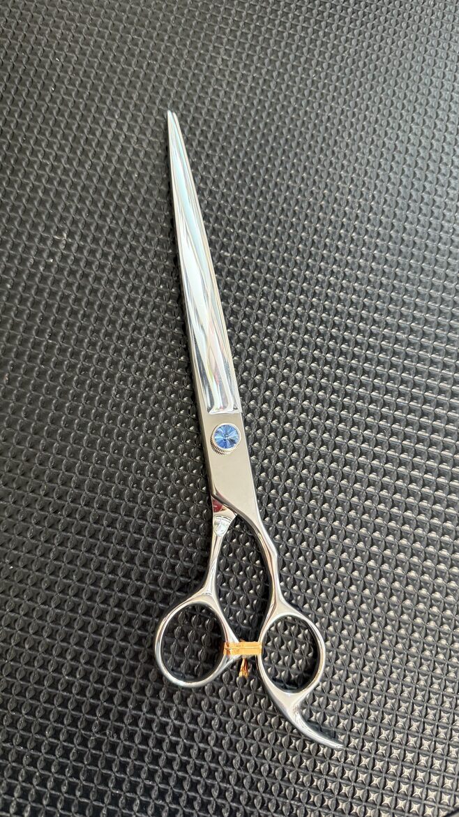 Birma PETS Blue River Straight Grooming Scissors 8" (20 cm) - taisnās šķēres mājdzīvnieku skaistumkopējiem (grūmeriem)