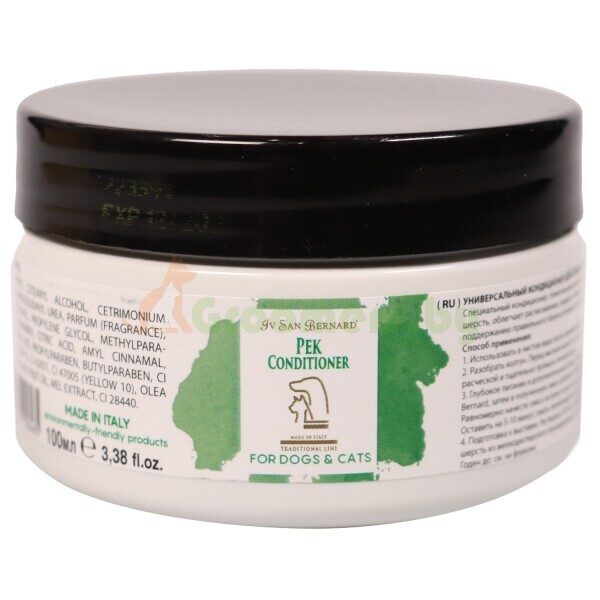 Iv San Bernard PEK Conditioner, 100 ml - moisturizes and nourishes the skin and coat, de-tangling cream