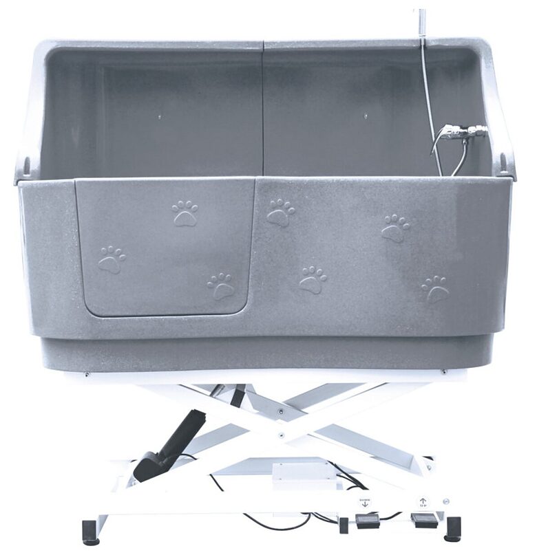 Phoenix Universal ELECTRIC Plastic Grooming bathtub 148x60 cm with back panel  - plastmasas vanna ar elektrisko pacēlāju - PĒC PASŪTĪJUMA! 