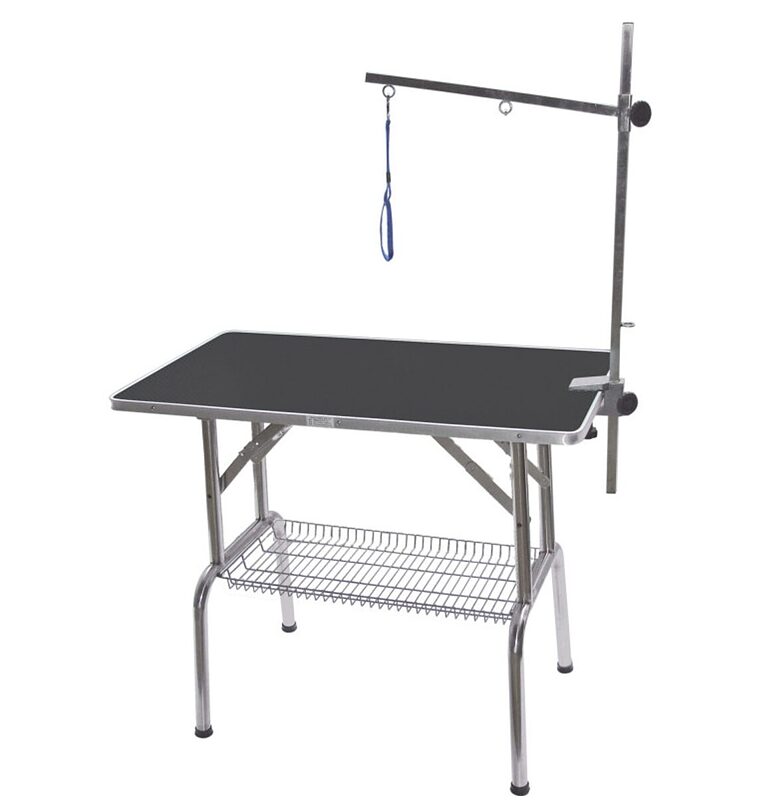 Phoenix Universal Single Arm Folding Table with Black Top, 95х55х78(h) cm