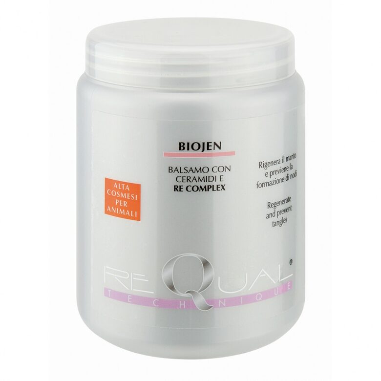 REQUAL Biojen, 1000 ml - nodrošina spīdumu; piņku izķemmēšanai un apmatojuma samezglošanas novēršanai