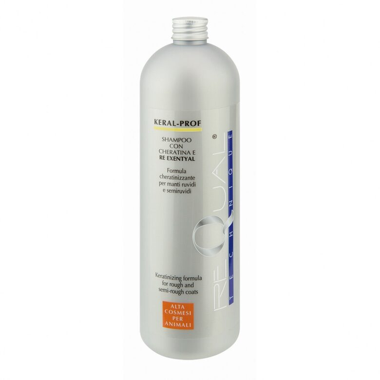 REQUAL Keral-Prof Shampoo, 1000 ml - Šampūns ar keratīnu, kas nemaina asa un daļēji asa apmatojuma tekstūru