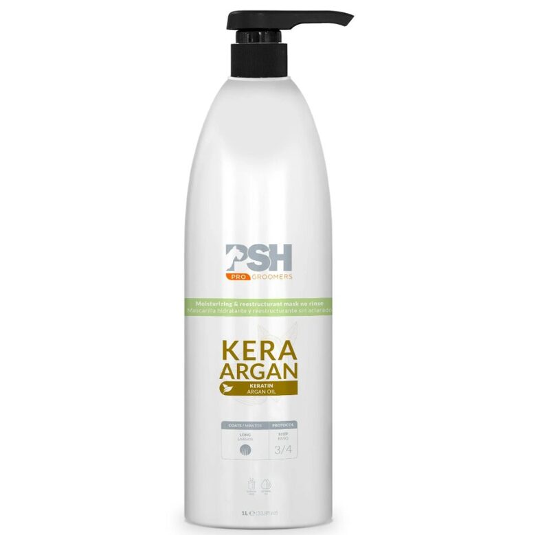 PSH PRO GROOMERS Kera Argan Mask, 1000ml - regenerates, hydrates, smoothes and nourishes the skin and coat