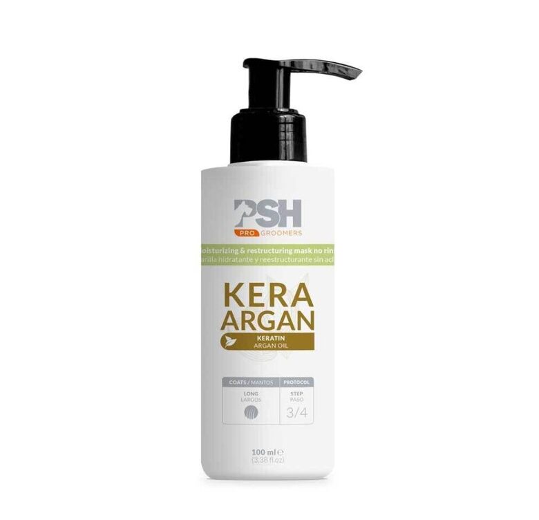 PSH PRO GROOMERS Kera Argan Mask, 100ml - Кератиново-аргановая маска для регенерации, увлажнения, разглаживания и питания кожи и шерсти