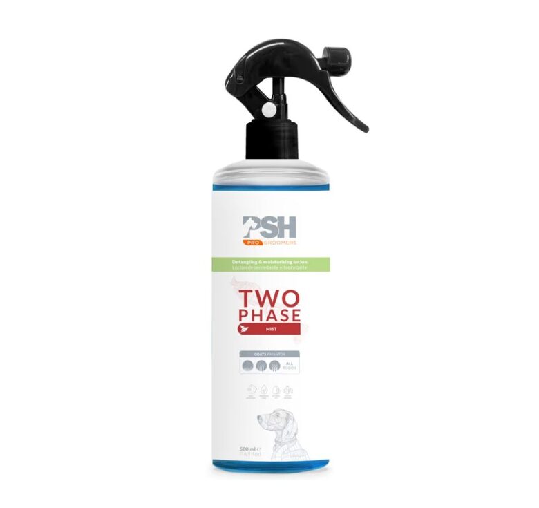 PSH PRO GROOMERS Two Phase Conditioner, 500ml - tūlītējas iedarbības divfāžu atšķetinošs kondicionieris suņiem
