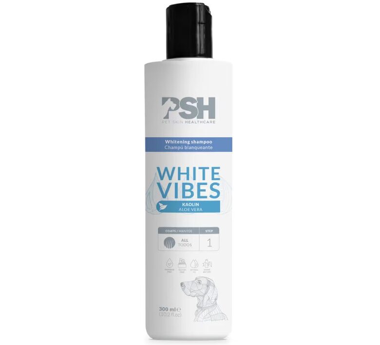 PSH Daily Beauty line White Vibes Shampoo, 300ml - baltu un gaišu suņu kopšanai mājas apstākļos