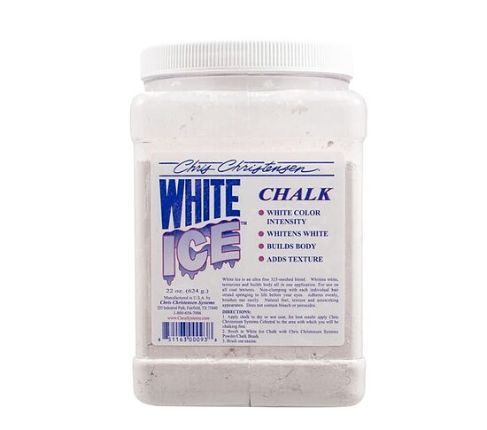 CHRIS CHRISTENSEN White Ice Chalk, 615g - white chalk for dogs and cats