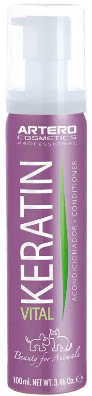 Artero Keratin Vital Conditioner, 100 ml - atjauno dabisko matu maigumu un spīdumu