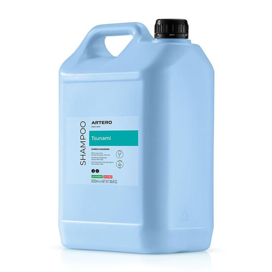 Artero Shampoo NEW Tsunami, 5000 ml - Супер-очищающий шампунь, бережно относящийся к коже