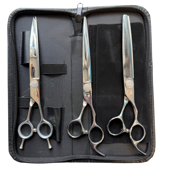 Birma PETS Premium 3 Scissor SET for Groomers 7.5" (19 cm)