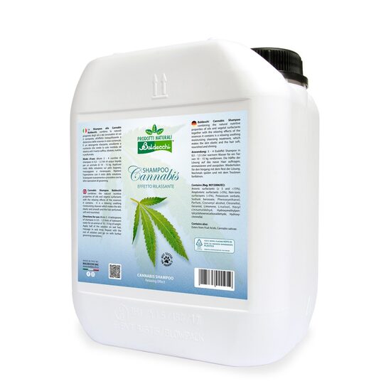 Baldecchi Cannabis Shampoo, 5000ml - nomierinošs šampūns suņiem un kaķiem