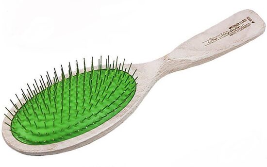 CHRIS CHRISTENSEN Breezy Brush Medium Large Oval Brush - расческа для собак и кошек, зеленый 16мм