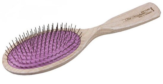 CHRIS CHRISTENSEN Breezy Brush Soft Large Oval Brush - расческа для собак и кошек, фиолетовый 16мм