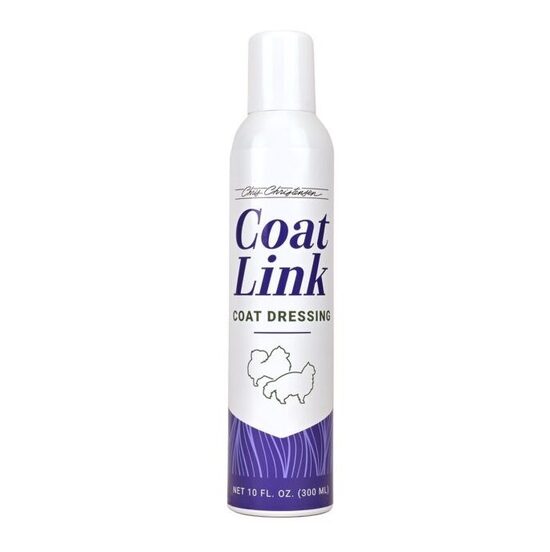 Chris Christensen Coatlink Coat Dressing (Aerosol), 300 ml - Transform dull, unruly coat into hydrated and easy to manage
