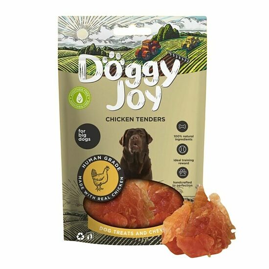 Doggy Joy Chicken Tenders for Big Dogs, 90 g - vistas filejas gabaliņi lieliem suņiem