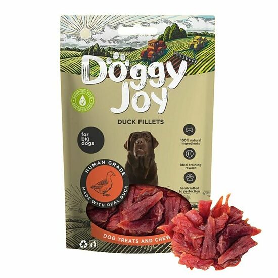 Doggy Joy Duck Fillets for Big Dogs, 90 g - pīles filejas lieliem suņiem