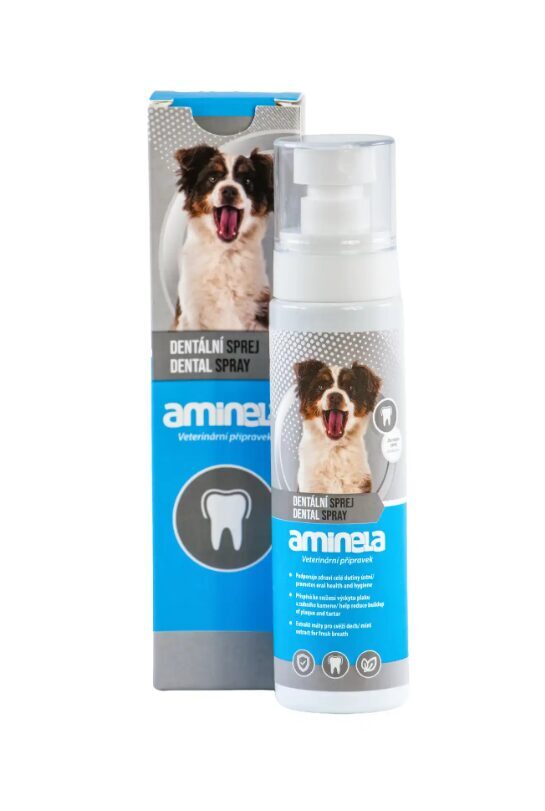Aminela Clean Dental spray for cats and dogs, 100ml - with mint scent