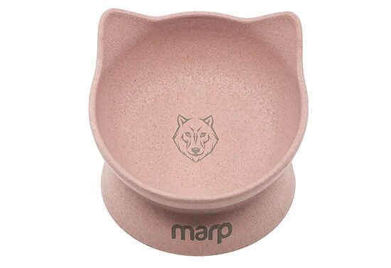 Marp Bamboo Bowl For Cats, 160ml - Pink