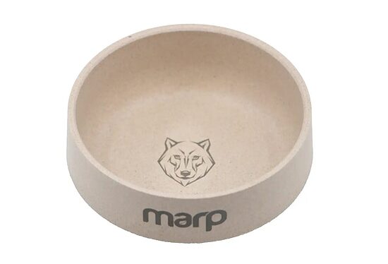 Marp Bamboo Bowl for Cats and Dogs, 360ml - Cream White