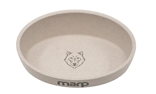 Marp Bamboo Bowl For Cats, 240ml - Cream White