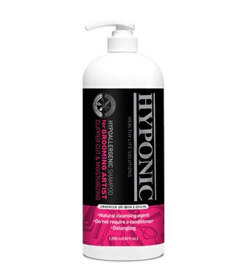HYPONIC Hypoallergenic Grooming Artist Clipper Cut & Moisturizing Shampoo, 1500ml - увлажняющий шампунь под стрижку машинкой