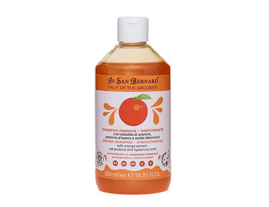 Iv San Bernard NEW Orange Shampoo, 500 ml - strengthening shampoo for all coat types