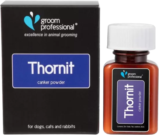 Groom Professional, Thornit Ear Powder, 20г - Порошок для чистки ушей, кожи и ануса для собак, кошек и кроликов