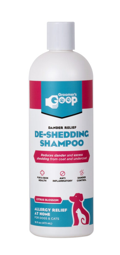 Groomer´s Goop Dander Relief De-Shedding Shampoo, 473ml - для уменьшения избыточной перхоти и линьки