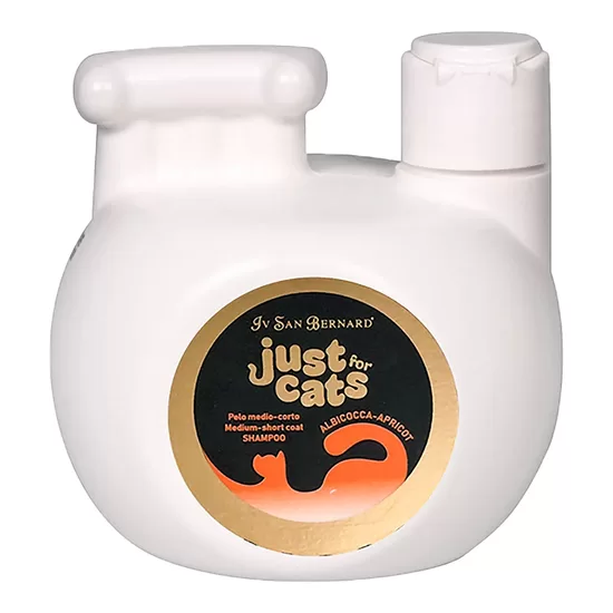 Iv San Bernard Just For Cats Apricot Shampoo, 1000 ml - Абрикосовый шампунь для кошек очищает, увлажняет и укрепляет шерсть