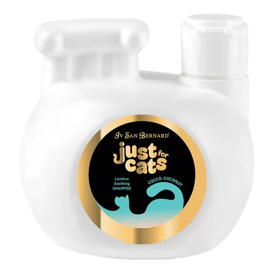 Iv San Bernard Just For Cats Coconut Shampoo, 1000 ml - Кокосовый успокаивающий шампунь для кошек с экстрактом меда
