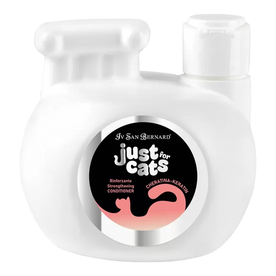 Iv San Bernard Just for Cats Keratin Conditioner, 300 ml - кератиновый кондиционер для кошек с поврежденной, сухой шерстью
