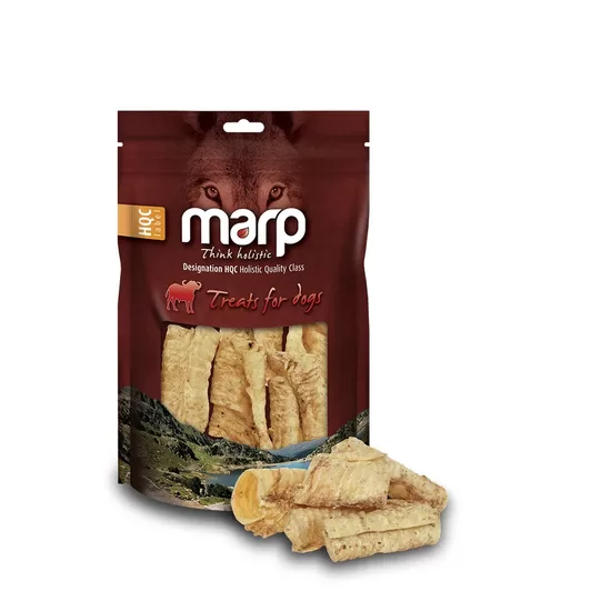 Marp Treats Buffalo Crunchies, 50g - трахея буйвола для взрослых собак и щенков после прорезывания зубов