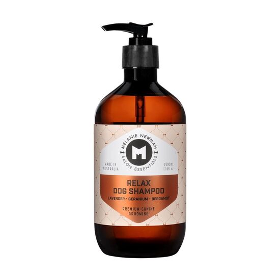 Melanie Newman Relax Dog Shampoo, 500ml - для чувствительной кожи, щенков, пожилых собак и пород с кудрявой или короткой/средней шерстью