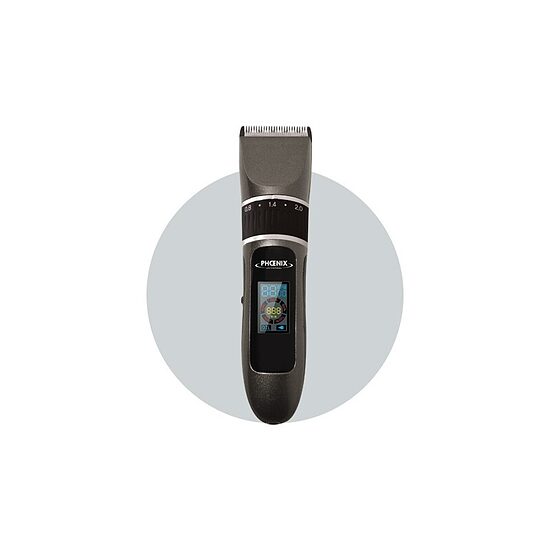 Phoenix Metrotic Cordless Finishing Trimmer - pelēks profesionāls trimmeris mājdzīvnieku apmatojuma frizēšanai