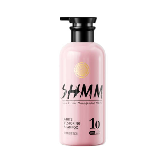 SHMM White Restoring Shampoo, 500ml - rūpīgi attīra, efektīvi noņemot dzeltenus traipus, asaru traipus, siekalu un urīna traipus