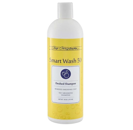 Chris Christensen SmartWash 50 De-Shed Shampoo, 473ml - effectively removes loose coat