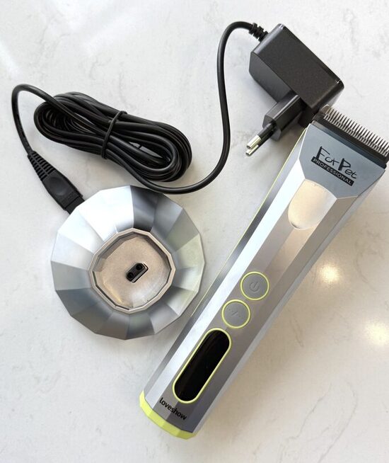 Loveshow L5+ Professional Rechargeable Electric Hair Clipper - голубая - машинка для стрижки собак и кошек