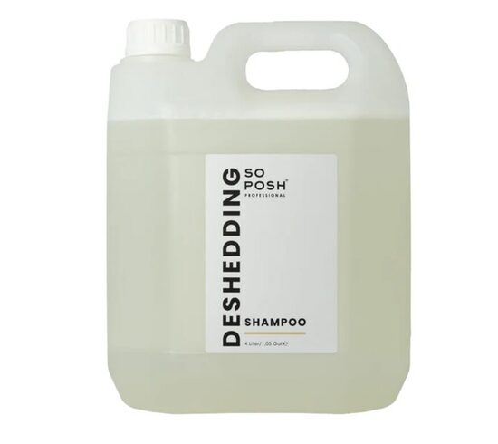 So Posh Deshedding Shampoo, 4000ml - Устраняет проблемы с подшерстком и значительно уменьшает линьку