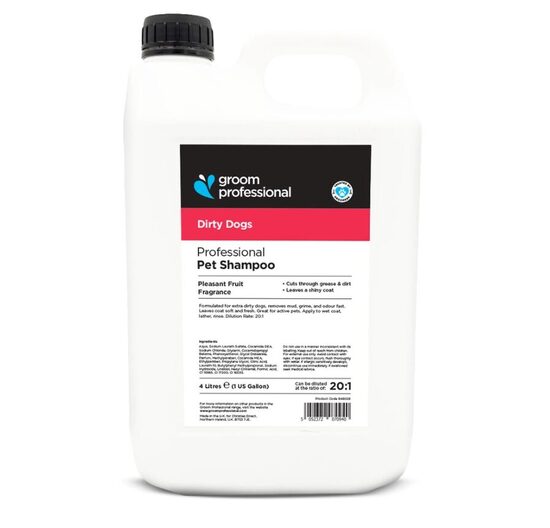 Groom Professional Dirty Dogs Shampoo, 4000 ml - dziļi attīrošs šampūns