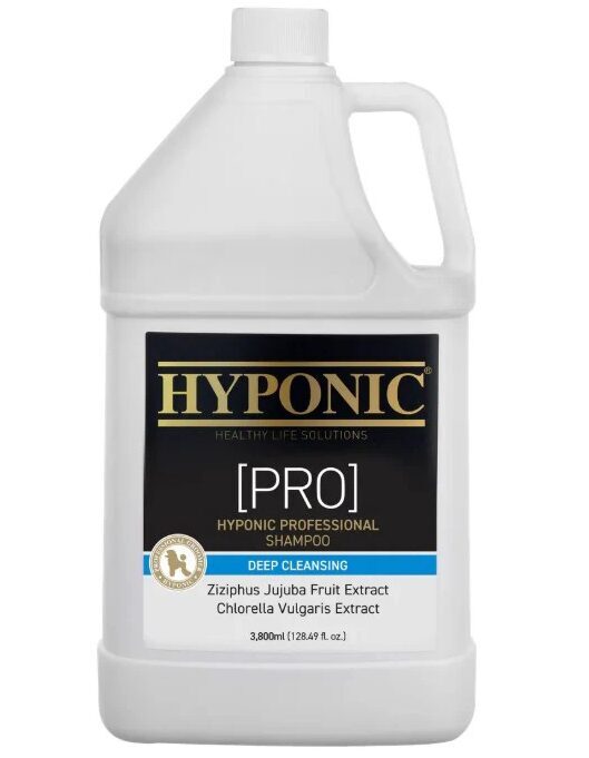 HYPONIC PRO Shampoo (for dogs Deep Cleansing), 3800ml - Придает шерсти эластичность и дает питание, эффективно очищает