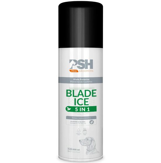 PSH Blade Ice 5 in 1, 400ml - спрей для ухода и обслуживания лезвий машинки для стрижки