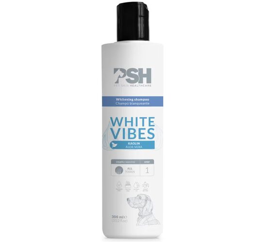 PSH Daily Beauty line White Vibes Shampoo, 300ml - baltu un gaišu suņu kopšanai mājas apstākļos