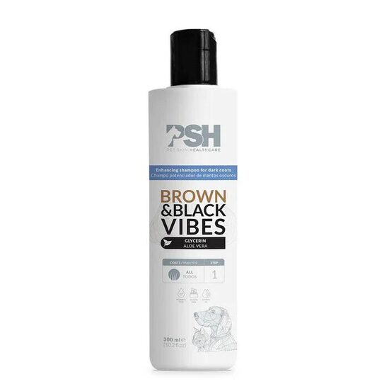 PSH Daily Beauty line Brown & Black Vibes, 300ml - tumšā apmatojuma atjaunojošais šampūns lietošanai mājās