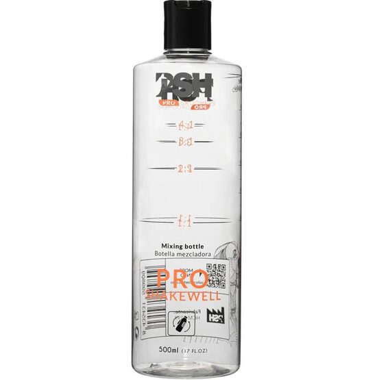 PSH Mixing Bottle Shakewell 500ml - Sajaukšanas pudele ar kratāmu tvertni