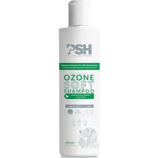 PSH Pro Health Ozone Soft Shampoo, 300ml - Ozona mīkstais šampūns terapeitiskai lietošanai, jutīgas, kairinātas ādas atjaunošanai