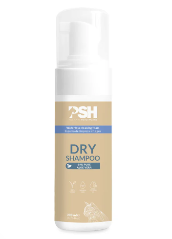 PSH Dry Shampoo Foam Cat, 200ml - Sausās mājdzīvnieku higiēnas putas