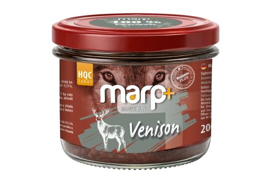 Marp Holistic Plus - 100% Venison in a Jar for Dogs, 200g